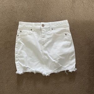 White jean mini shirt